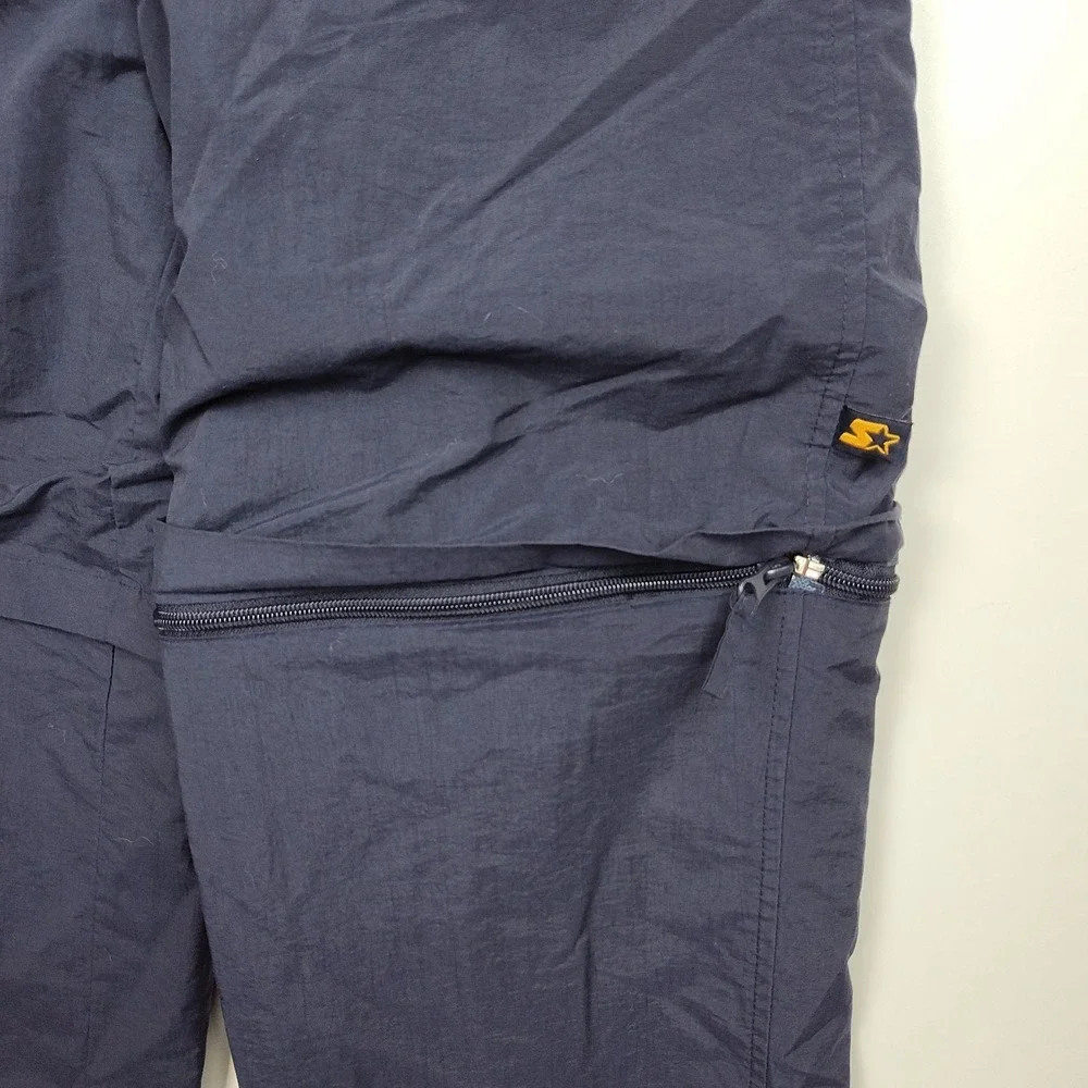Starter Zip-Away Athletic Pants Men's‎ S Blue/Yellow Reversible Shorts